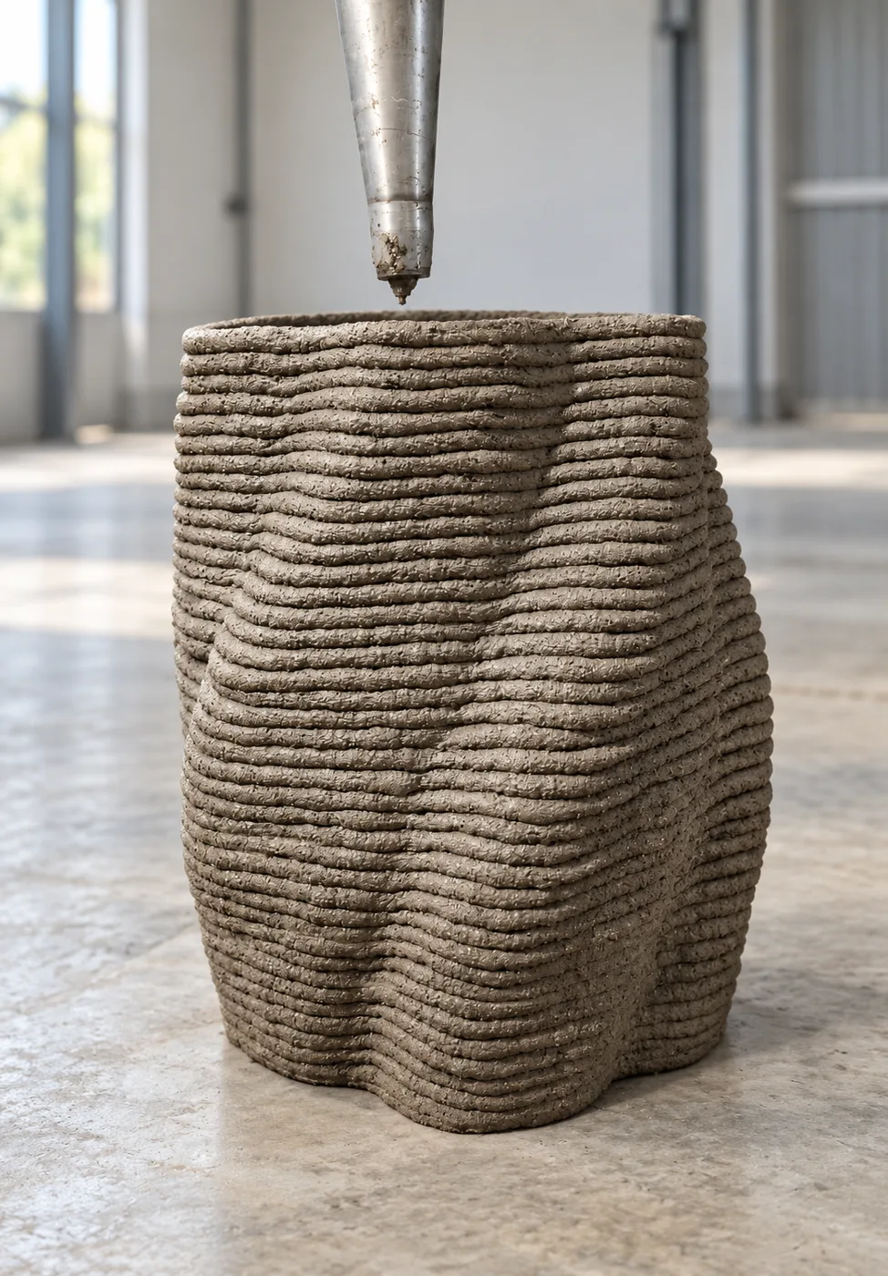 3D-printed concrete element