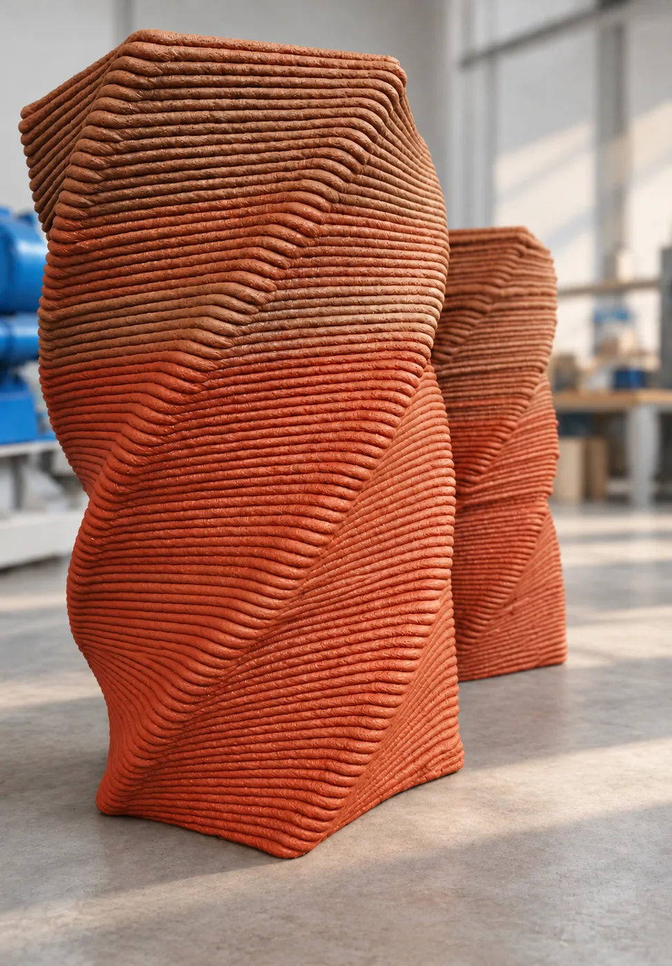 3D-printed concrete element