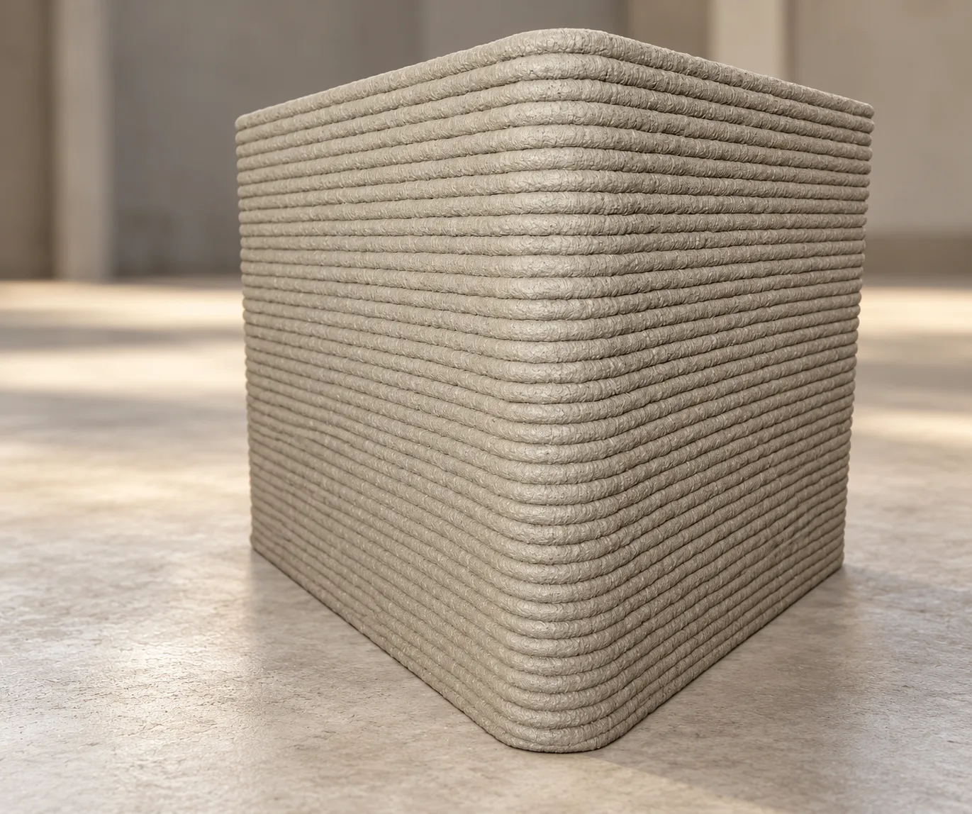 3D-printed concrete element