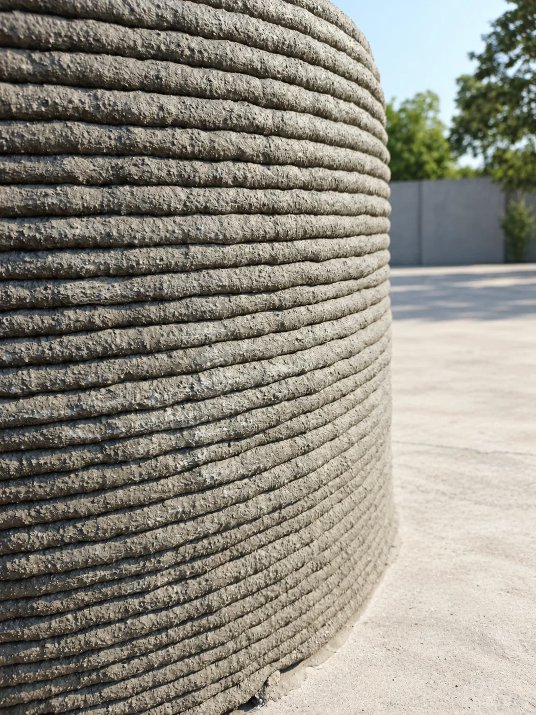3D-printed concrete element
