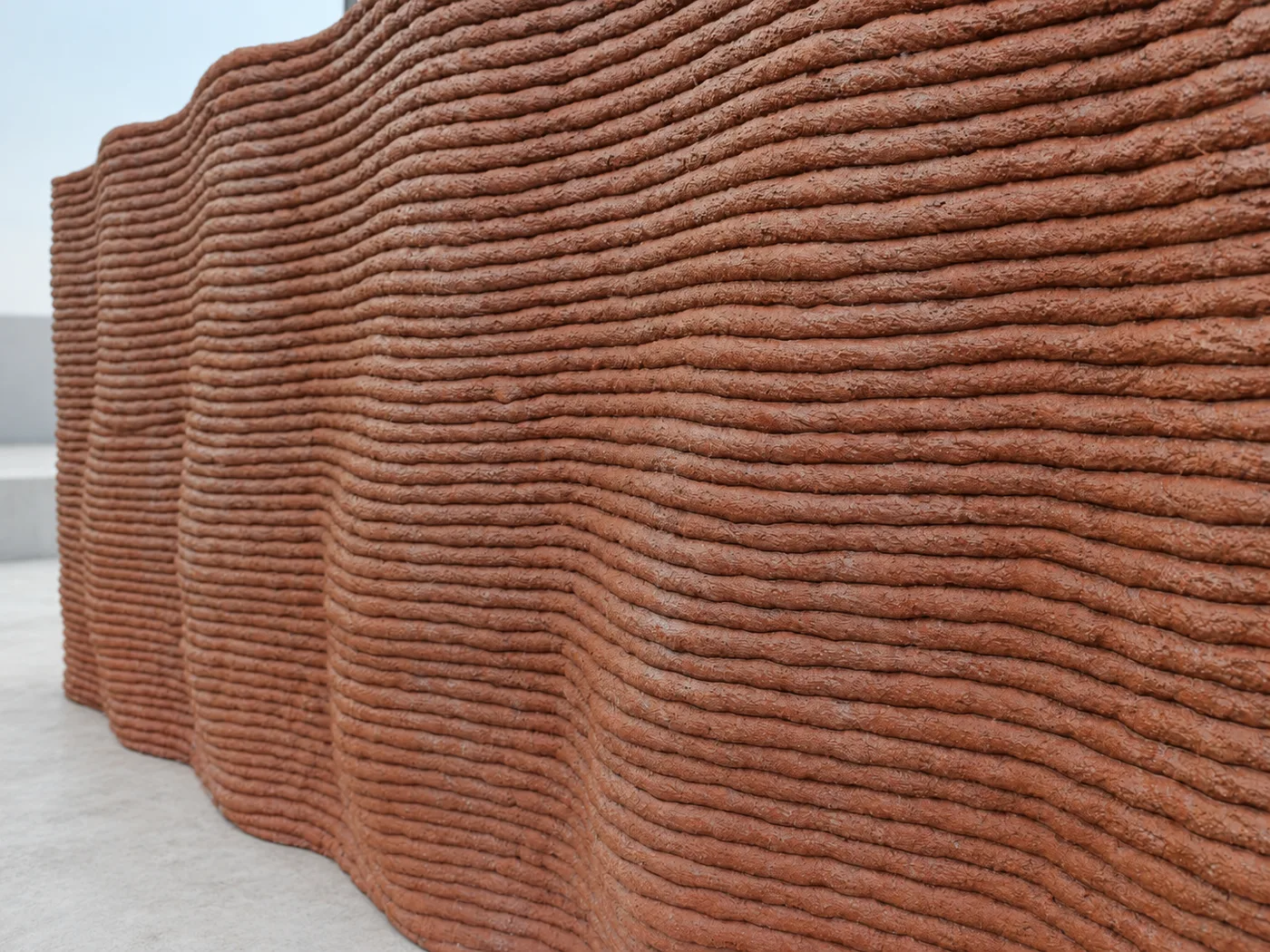 3D-printed concrete element