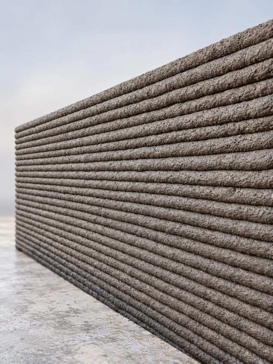 3D-printed concrete element