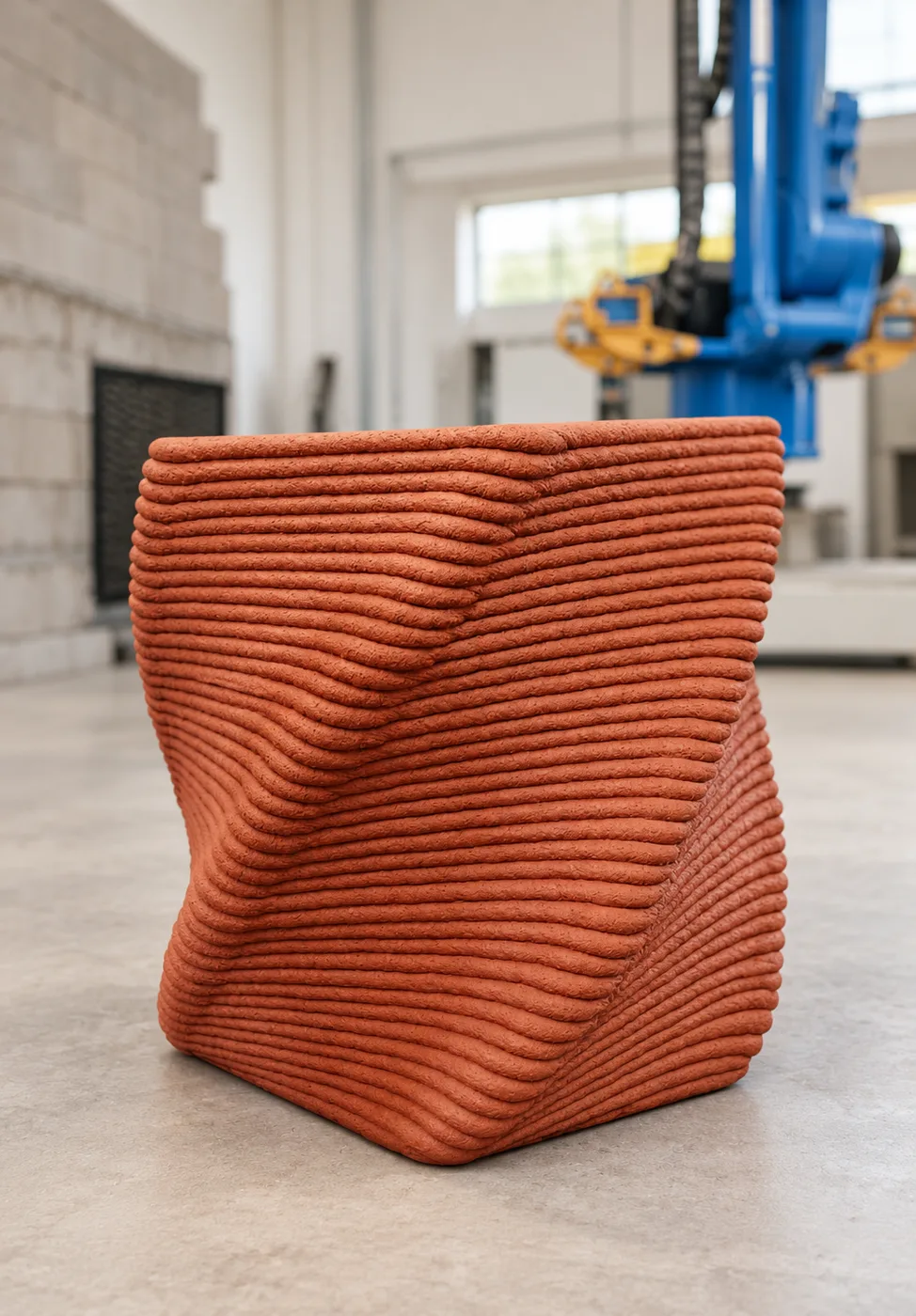 3D-printed concrete element